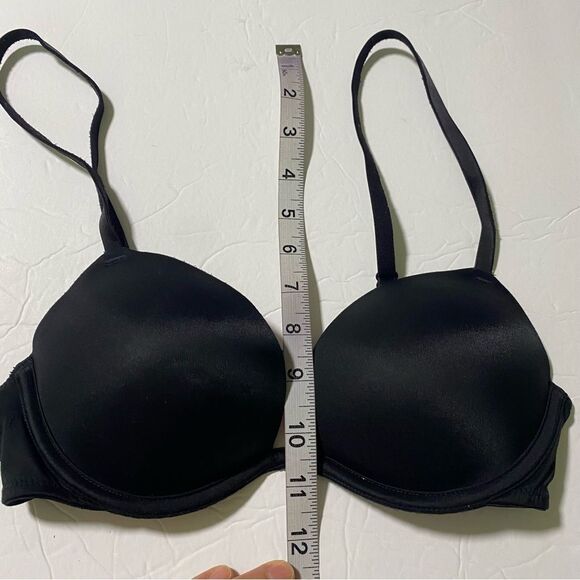 Victoria’s Secret VS PINK BLACK padded push up bra A/B cup - Picture 4 of 5